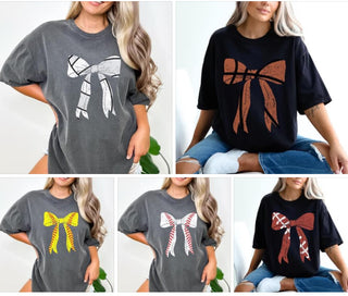 Bow Wearing Girl Tee | Choose Your Sport