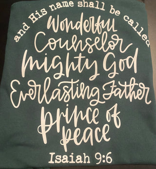 Wonderful Counselor | Short Sleeve Tee | Forest | Bella Canvas