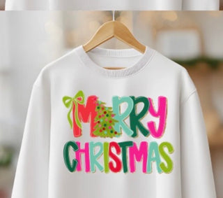 Merry Christmas Sweatshirt | White