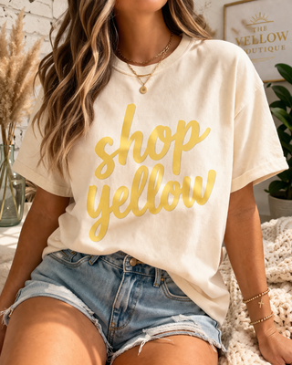 Shop Yellow Brand Tee