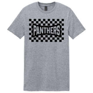 Panthers Checkered | Black | Graphic T-Shirt