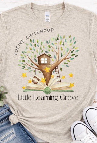 Little Learning Grove T-Shirt | Heather Oatmeal