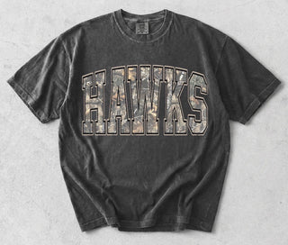 Camo Mascot Cropped Comfort Colors T-Shirt | Pepper | personalize your way