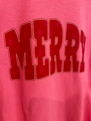 Merry | Neon Pink T-Shirt