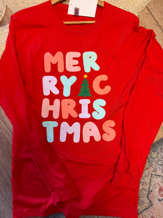 Merry Christmas | Bella Canvas Long Sleeve Shirt