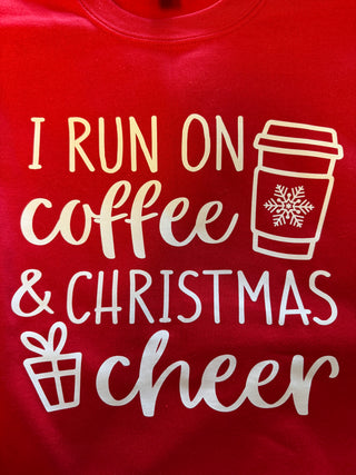 Coffee & Christmas Cheer T-Shirt | Red