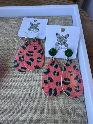 Christmas Tear Drop Earrings