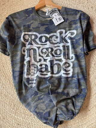 Rock ‘n Roll babe Camo Tee