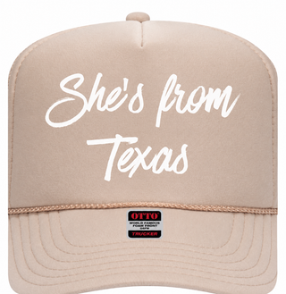 She’s from Texas Tan Trucker Hat