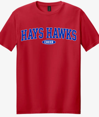 Red Hays Hawks Cheer T-Shirt
