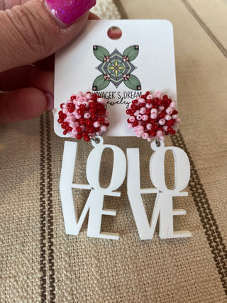 Love Valentine's Day Earrings