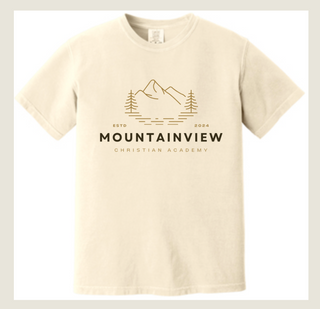 Adult | Mountainview Christian Academy Tee | Comfort Colors | Ivory