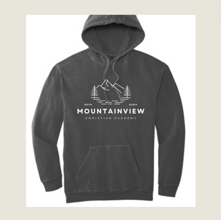 Adult | Mountainview Christian Academy Hoodie | Comfort Colors | Pepper