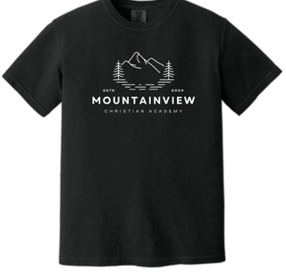 Adult | Mountainview Christian Academy Tee | Comfort Colors | Black