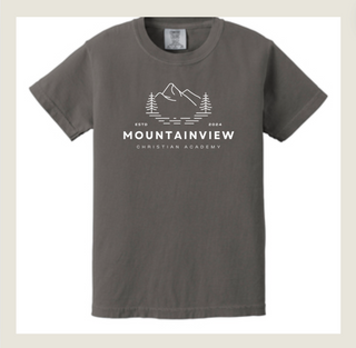 Youth & Adult Available | Mountainview Christian Academy Tee | Comfort Colors | Gray