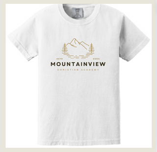 Youth & Adult Available | Mountainview Christian Academy Tee | Comfort Colors | White